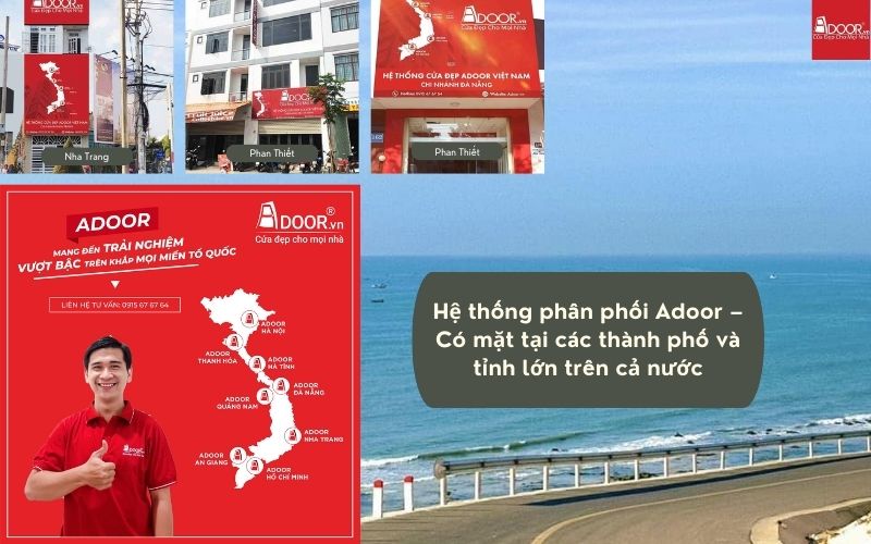 Hệ thống phân phối Adoor – cửa nhôm kính Slim Phan Thiết