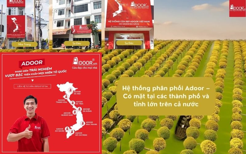 Hệ thống phân phối rộng khắp – Địa chỉ tin cậy mua cửa nhôm kính Slim Sa Đéc từ Adoor