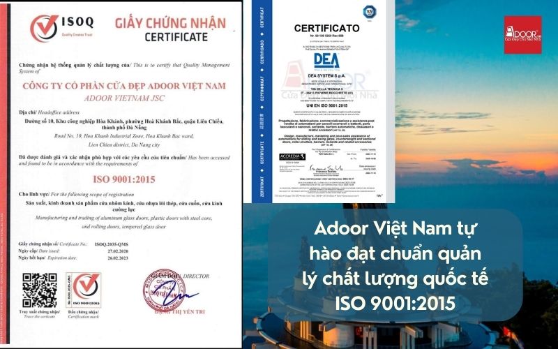 Chứng nhận kiểm định sản phẩm cửa nhôm kính Slim Tây Ninh