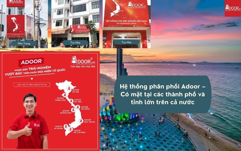 Hệ Thống Phân Phối Adoor Đa Dạng Với Cửa Nhôm Kính Slim Tuy Hòa