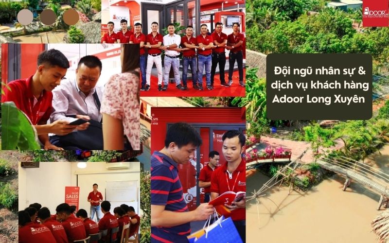 Tập thể Adoor – Đội ngũ nhân sự tạo dựng uy tín cửa nhôm kính trượt quay Long Xuyên