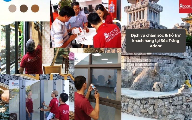 Tham quan showroom Adoor để xem mẫu, tận mắt phân biệt phụ kiện thật giả khi chọn cửa nhôm Slim Sóc Trăng