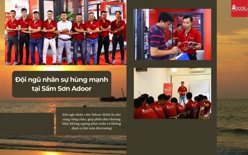 Adoor – Đội ngũ nhân sự chuyên nghiệp thi công cửa nhôm kính Slim Sầm Sơn