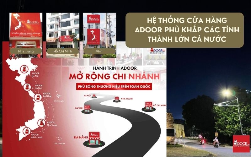 Hệ thống phân phối và đại lý chính hãng của cửa nhôm kính Slim Vinh Adoor Hệ thống phân phối và đại lý chính hãng của cửa nhôm kính Slim Vinh Adoor
