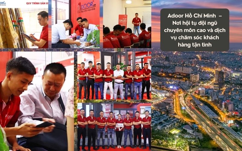 Đội ngũ nhân sự chuyên nghiệp của cửa nhôm kính Slim HCM (Sài Gòn) Adoor