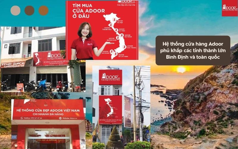 Hệ thống phân phối cửa nhôm kính Slim Bình Định Adoor – rộng khắp, phục vụ tận nơi
