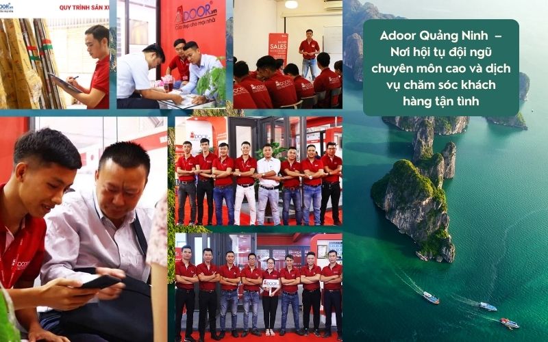Đội ngũ nhân sự chuyên nghiệp – nền tảng tạo nên chất lượng cửa nhôm kính Slim Quảng Ninh Adoor