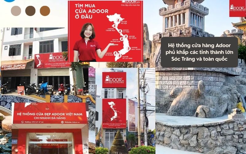 Hệ thống phân phối cửa nhôm kính Slim Sóc Trăng Adoor – phủ rộng miền Tây