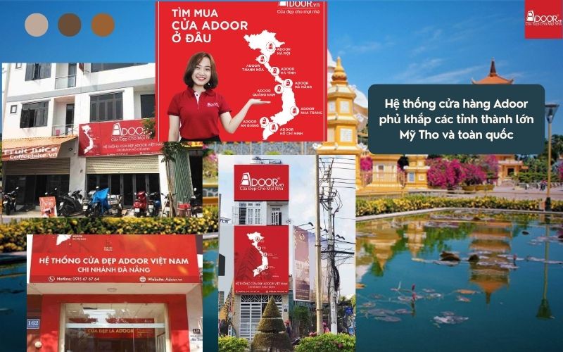 Hệ thống phân phối Adoor rộng khắp: Rước ngay bộ cửa nhôm kính Slim Mỹ Tho chính hãng cái một