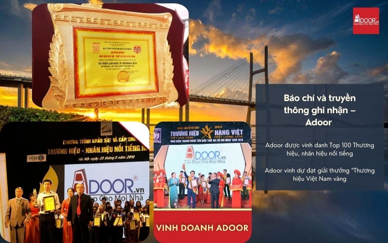 Được báo giới vinh danh là thương hiệu dẫn đầu, Adoor khẳng định vị thế chuyên gia trong lĩnh vực lắp đặt Cửa Nhôm Kính Slim Cao Lãnh.