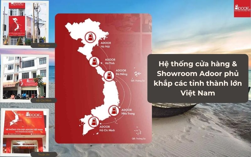 Hệ thống phân phối cửa nhôm kính Slim Thuận An của Adoor