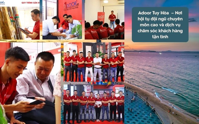 Đội Ngũ Nhân Sự Adoor Chuyên Nghiệp Với Cửa Nhôm Kính Slim Tuy Hòa