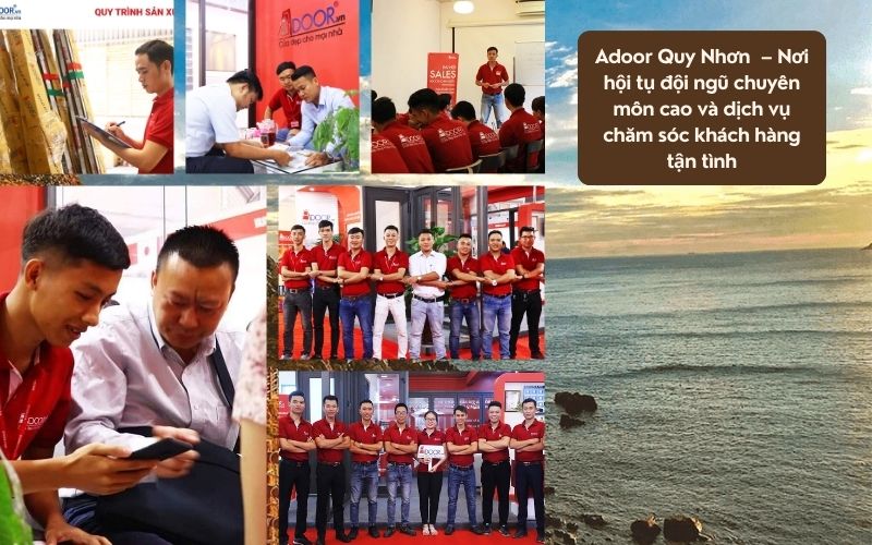 Tập thể Adoor – “bàn tay vàng” kiến tạo uy tín cho cửa nhôm kính trượt quay Quy Nhơn