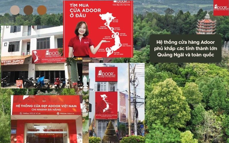 Hệ Thống Phân Phối Rộng Rãi Và Uy Tín Của Adoor Tại Cửa Nhôm Kính Trượt Quay Quảng Ngãi