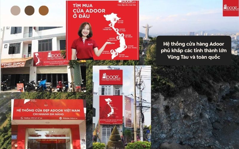 Hệ thống phân phối Adoor phủ sóng rộng khắp – Kết nối niềm tin cửa nhôm kính trượt quay Vũng Tàu