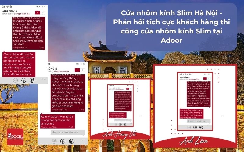 "Thiết kế thanh mảnh nhưng cực kỳ chắc chắn" là nhận xét từ khách hàng Hà Thành sau khi nâng cấp diện mạo ngôi nhà cùng cửa nhôm kính Slim Hà Nội của Adoor.