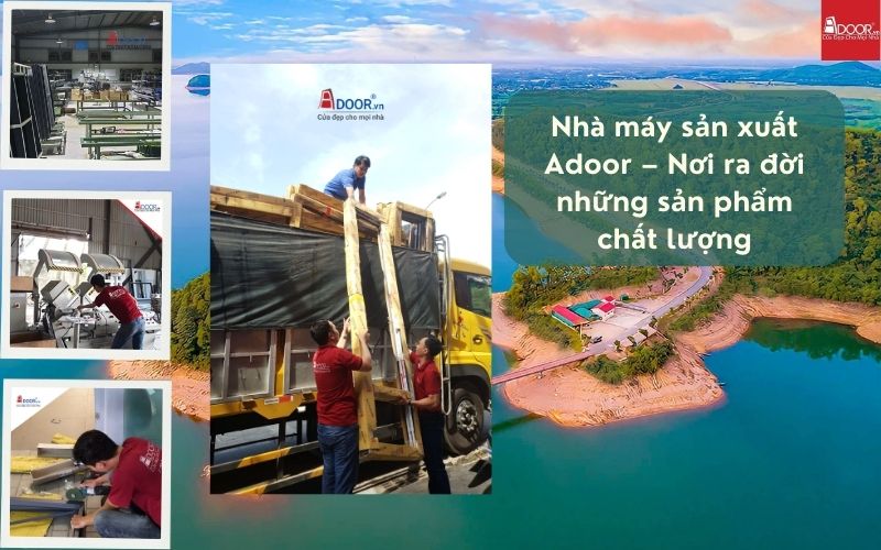 Cơ sở sản xuất cửa nhôm kính Slim Hà Tĩnh Adoor – hiện đại, đạt chuẩn quốc tế
