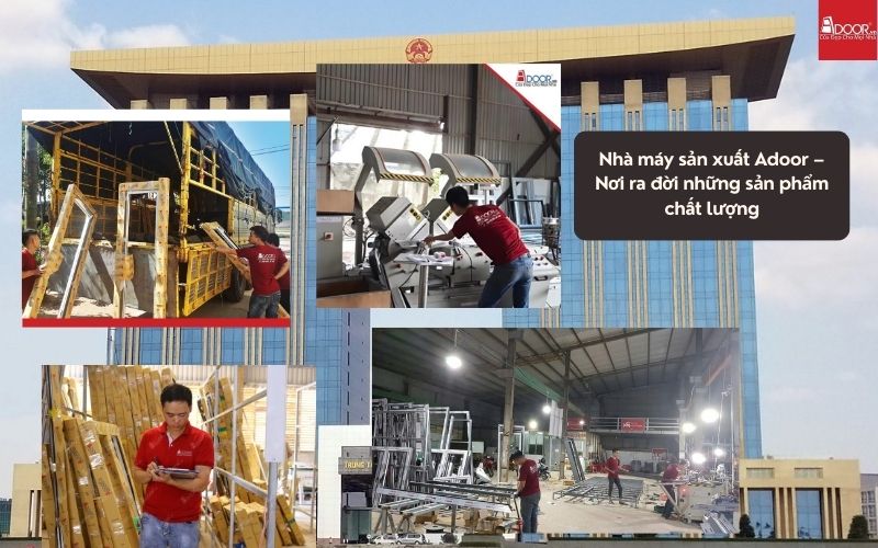 Cơ sở sản xuất cửa nhôm kính Slim Thủ Dầu Một Adoor – hiện đại và chuẩn quốc tế