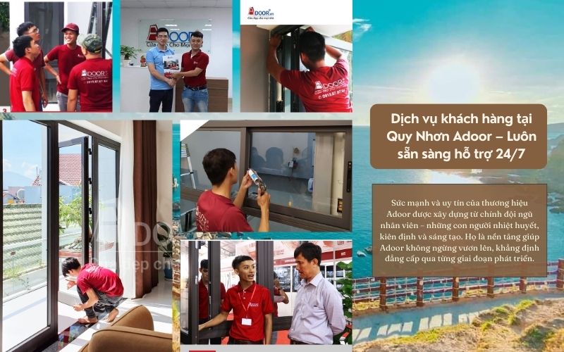 Trải nghiệm thực tế tại showroom Adoor Quy Nhơn