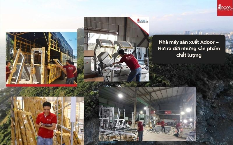 Hệ thống sản xuất chuẩn quốc tế – nền tảng chất lượng của cửa nhôm kính trượt quay Vũng Tàu Adoor