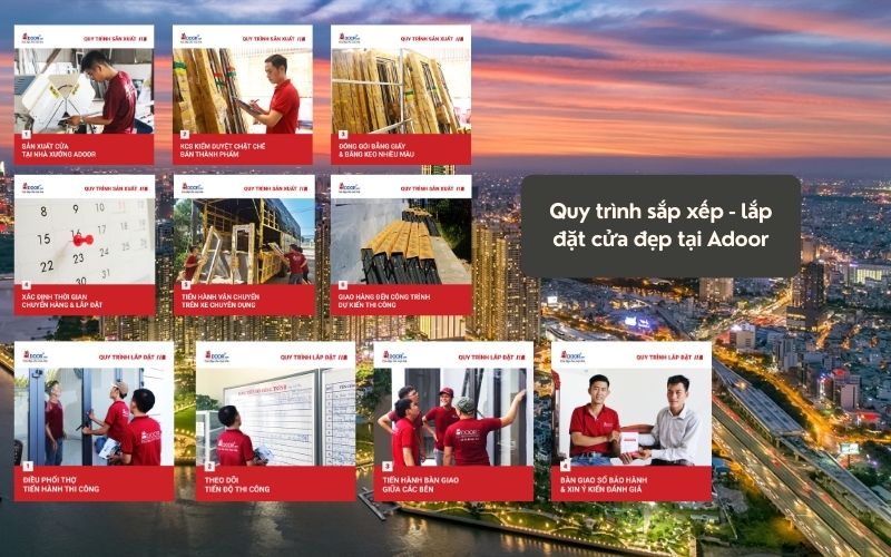 Quy Trình Sản Xuất & Lắp Đặt Cửa Nhôm Kính Slim HCM (Sài Gòn) Tại Adoor – Chuẩn Từng Milimet