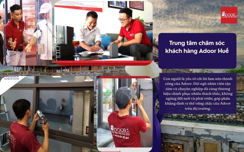 Trải nghiệm thực tế tại showroom Adoor – cửa nhôm kính Slim Huế