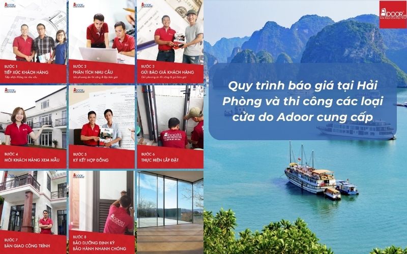 Quy trình sản xuất và lắp đặt cửa nhôm kính Slim Hải Phòng tiêu chuẩn ISO từ Adoor