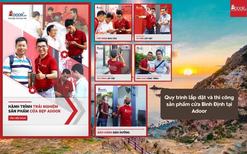 Quy Trình Sản Xuất & Lắp Đặt Cửa Nhôm Kính Slim Bình Định Tại Adoor – Chuẩn Từng Bước, Không Qua Loa