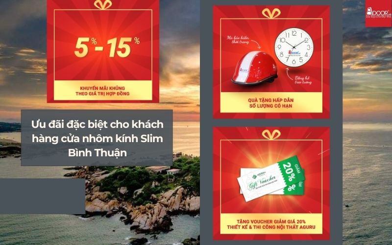 Ưu đãi hấp dẫn khi mua cửa nhôm kính Slim Bình Thuận Adoor – tiết kiệm chi phí, nhận quà giá trị