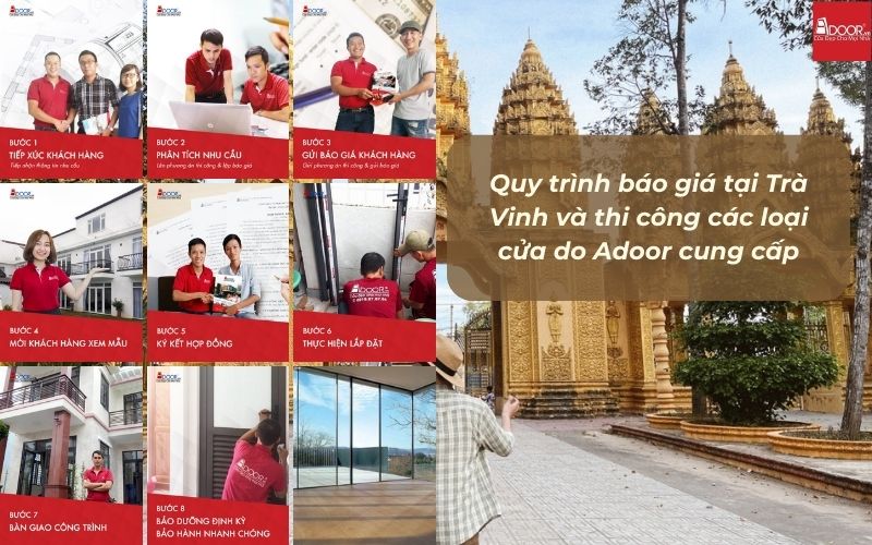 Adoor hé lộ quy trình sản xuất và thi công cửa nhôm kính Slim Trà Vinh chuẩn quốc tế