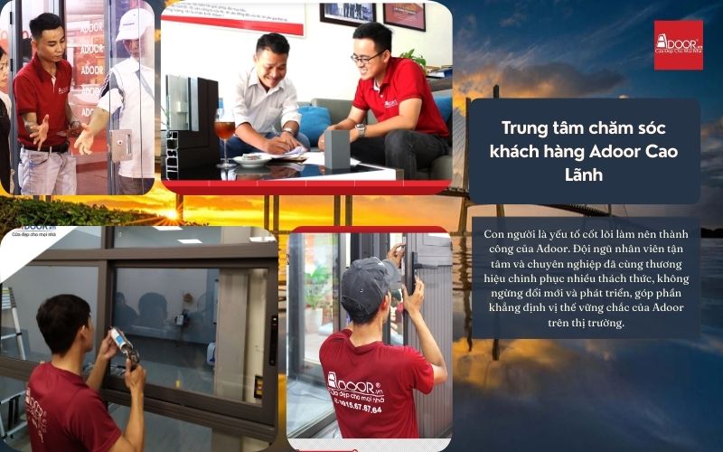Adoor cam kết đồng hành dài lâu cùng gia chủ qua dịch vụ bảo trì định kỳ chuyên nghiệp cho mọi dòng Cửa Nhôm Kính Slim Cao Lãnh.