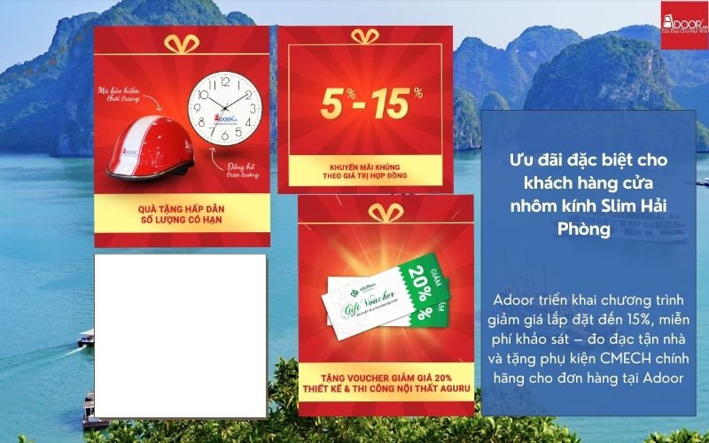 Ưu đãi "cực bốc" và chế độ hậu mãi vàng khi lắp cửa nhôm kính Slim Hải Phòng tại Adoor