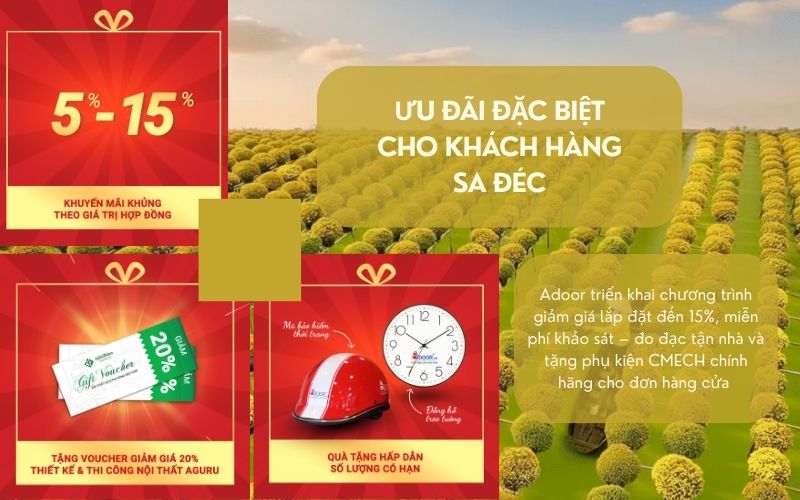 Ưu Đãi Hấp Dẫn Khi Đầu Tư Cửa Nhôm Kính Slim Sa Đéc Từ Adoor