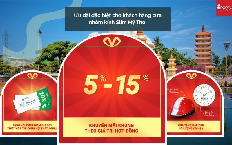 Ưu đãi thiết thực, minh bạch và cá nhân hóa cho mỗi cửa nhôm kính Slim Mỹ Tho