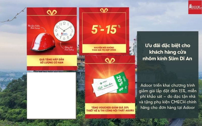 Ưu Đãi Thiết Thực Khi Chọn Cửa Nhôm Kính Slim Dĩ An Từ Adoor