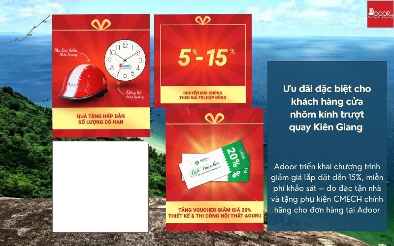 Cửa Nhôm Kính Trượt Quay Kiên Giang – Ưu Đãi Vàng Từ Adoor Giúp Tiết Kiệm Tối Đa Ngân Sách