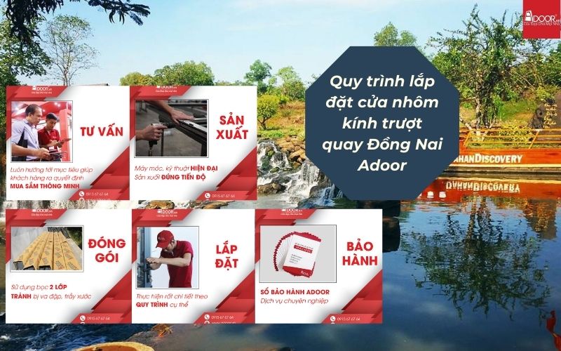 Quy Trình Sản Xuất & Lắp Đặt Chuẩn Cao Cấp Cửa Nhôm Kính Trượt Quay Đồng Nai Từ Adoor