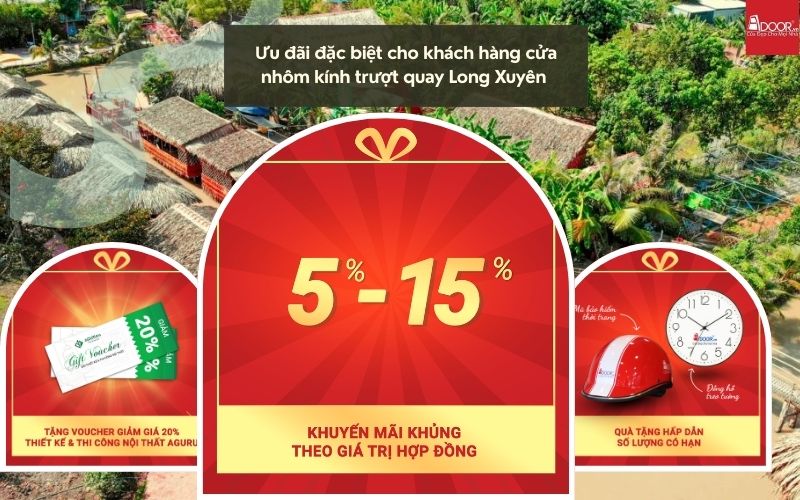 Đặc Quyền Chiết Khấu Từ Adoor: Giải Pháp Tối Ưu Chi Phí Lắp Đặt Cửa Nhôm Kính Trượt Quay Long Xuyên