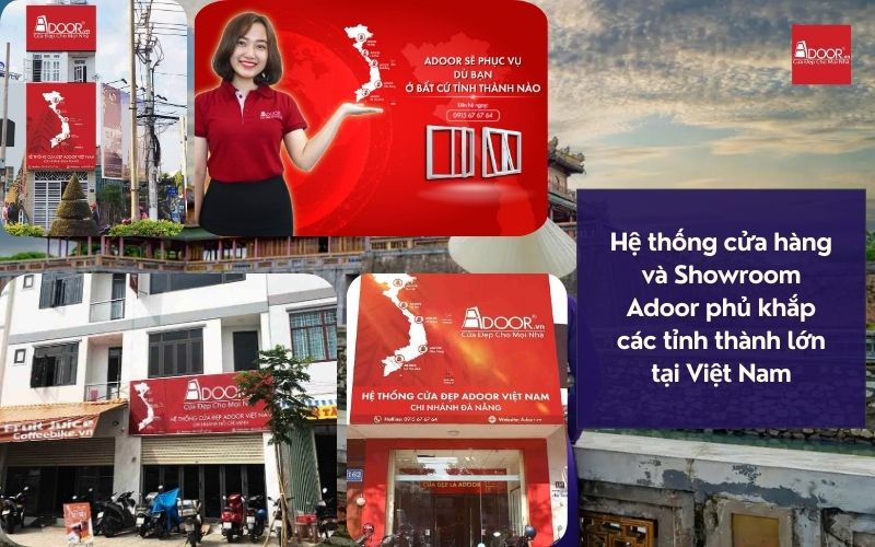 Hệ Thống Phân Phối Adoor – Đặt Cửa Nhôm Kính Slim Huế Dễ Dàng, Hàng Chính Hãng Tận Nơi