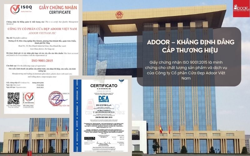 Chứng nhận và kiểm định quốc tế khẳng định chất lượng Adoor Thủ Dầu Một