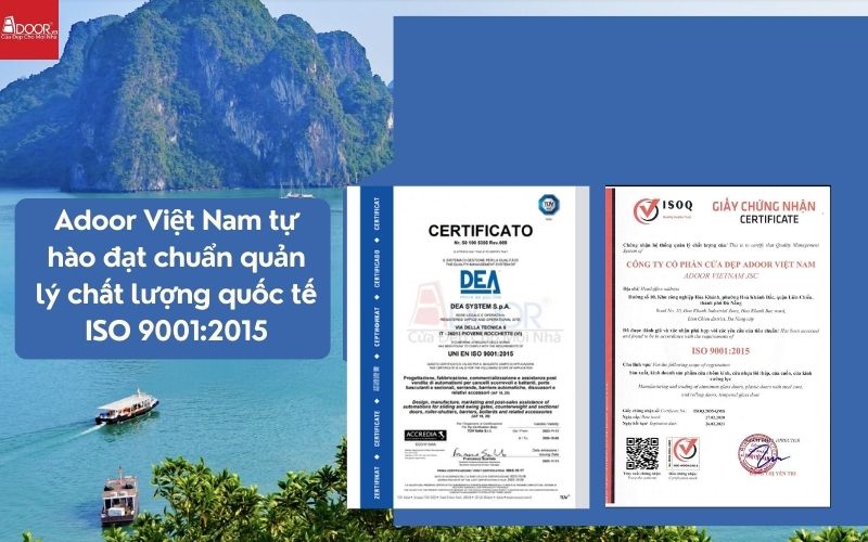 Chứng Nhận Kiểm Định Quốc Tế Đảm Bảo Chất Lượng Cửa Nhôm Slim Hải Phòng