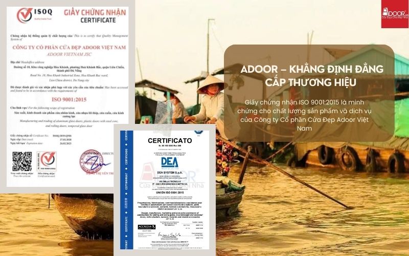 Chứng Nhận Kiểm Định Quốc Tế Đảm Bảo Độ Bền Cho Cửa Nhôm Kính Slim Long Xuyên Từ Adoor