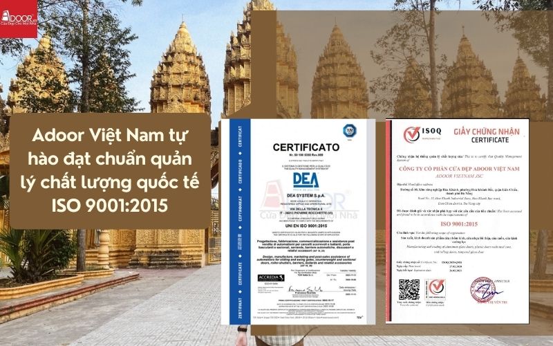 Chứng nhận kiểm định sản phẩm cửa nhôm Slim Trà Vinh uy tín