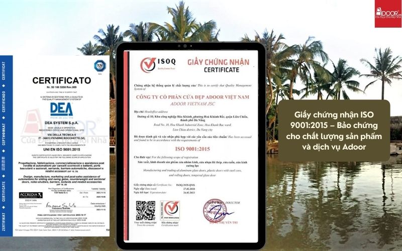 Bộ sưu tập chứng nhận quốc tế: Lời cam kết "chắc nịch" cho mức giá cửa nhôm kính Slim Bến Tre