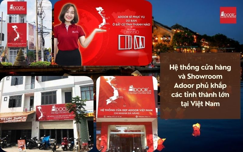 Hệ Thống Adoor Toàn Quốc – Phủ Sóng Rộng Rãi, Đưa Cửa Nhôm Kính Trượt Quay Hội An Chính Hãng Đến Từng Góc Phố Hội