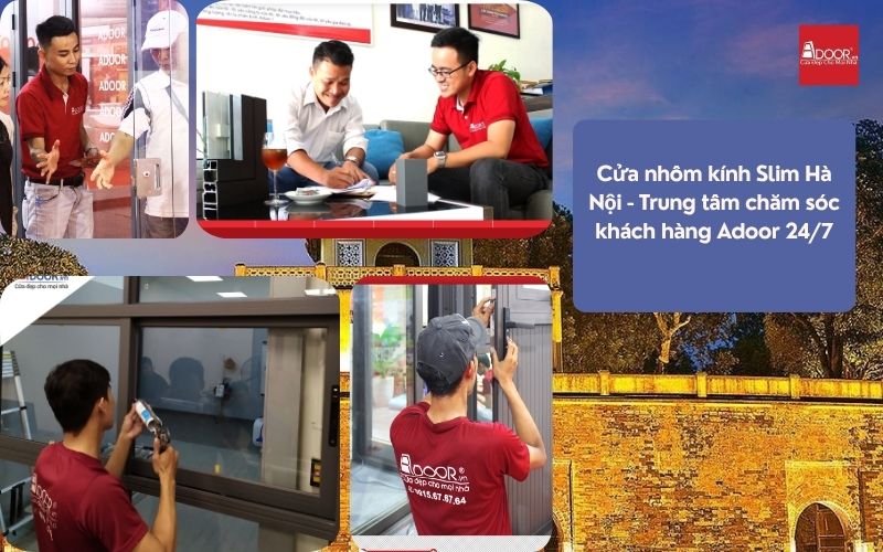 Yên tâm sử dụng với dịch vụ bảo trì định kỳ tận tâm của Adoor, giúp hệ thống cửa nhôm kính Slim Hà Nội luôn hoạt động trơn tru bất kể thời tiết.