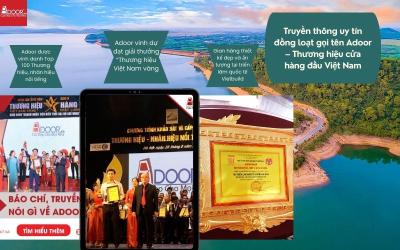 Truyền thông và ngành vật liệu xây dựng công nhận uy tín Adoor Hà Tĩnh