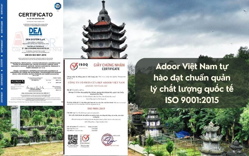 Chứng Nhận Quốc Tế – Cơ Sở Để Tin Vào Giá Cửa Nhôm Kính Slim Quảng Ngãi Từ Adoor