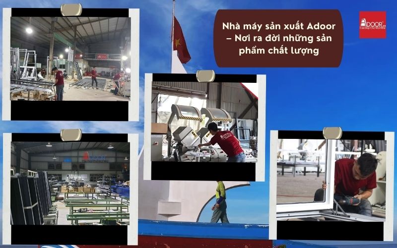 Hệ thống nhà máy sản xuất hiện đại – Nền tảng tạo nên độ bền của cửa nhôm Slim Cà Mau Adoor
