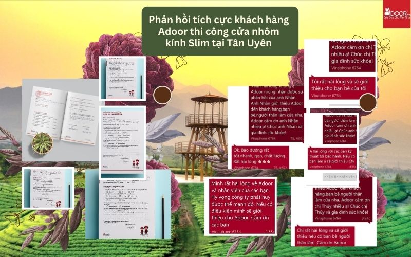 Phản hồi tích cực từ khách hàng cửa nhôm kính Slim Tân Uyên